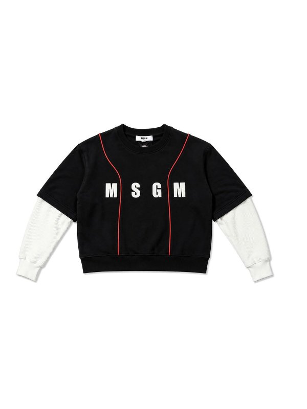 M.S.G.M. KIDS: スウェット＆セーター - スウェットシャツ/セーター - 黒