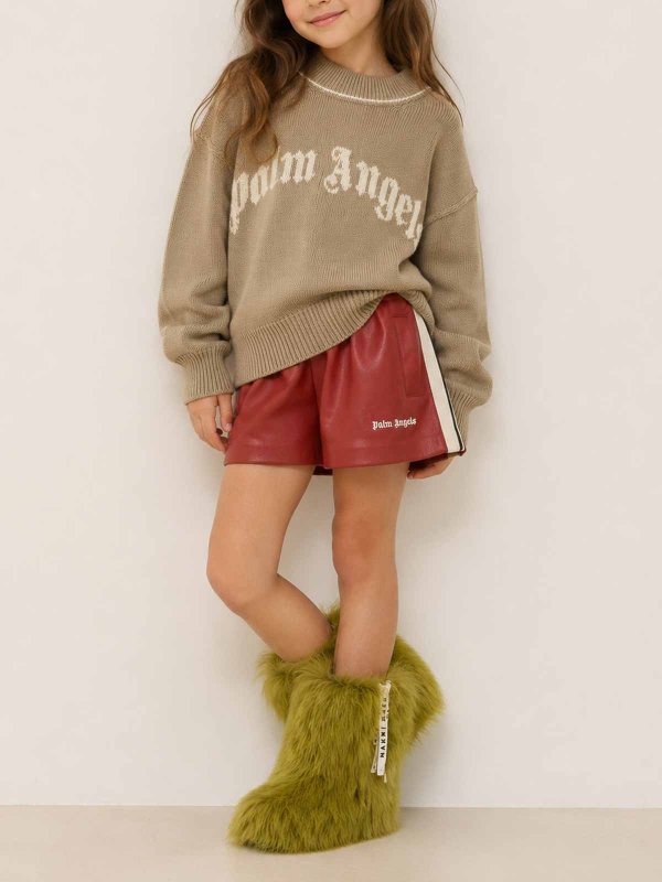 膝丈/ミディスカート - ダークレッド shop online: Palm Angels