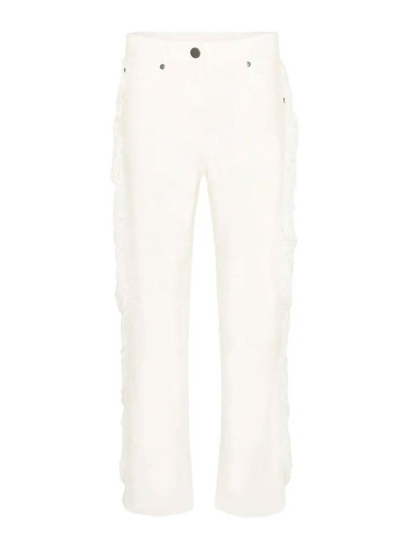 STELLA McCARTNEY: Jeans Rectos - Vaqueros Rectos - Crema