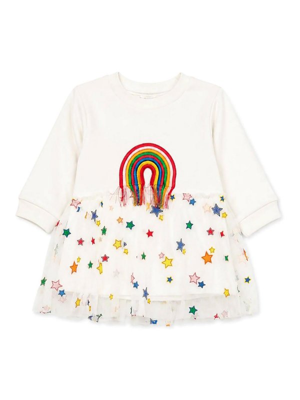 STELLA McCARTNEY: ニーレングスドレス - 膝丈ドレス - クリーム
