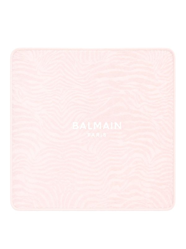 Balmain: ブランケット＆毛布 - スロー/ブランケット - ヌードカラー