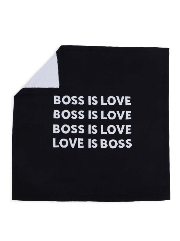 Hugo Boss: ブランケット＆毛布 - スロー/ブランケット - ブルー