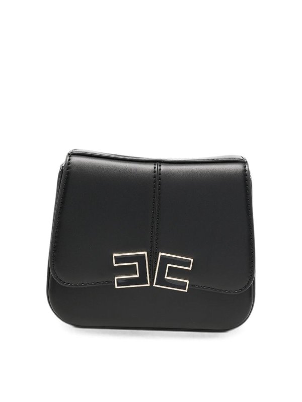 ELISABETTA FRANCHI: トートバッグ - トートバッグ - 黒