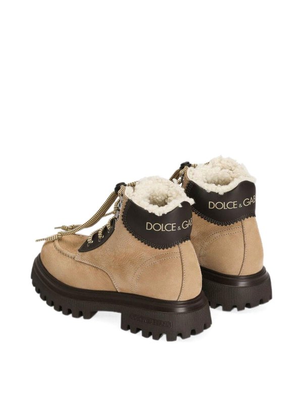 The Best Shops Dolce & Gabbana Jr: ブーティー - アンクルブーツ - ベージュ