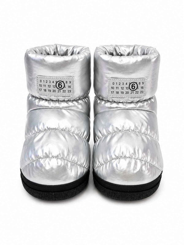 The Best Shops MM6 MAISON MARGIELA: ブーツ - ブーツ - 銀