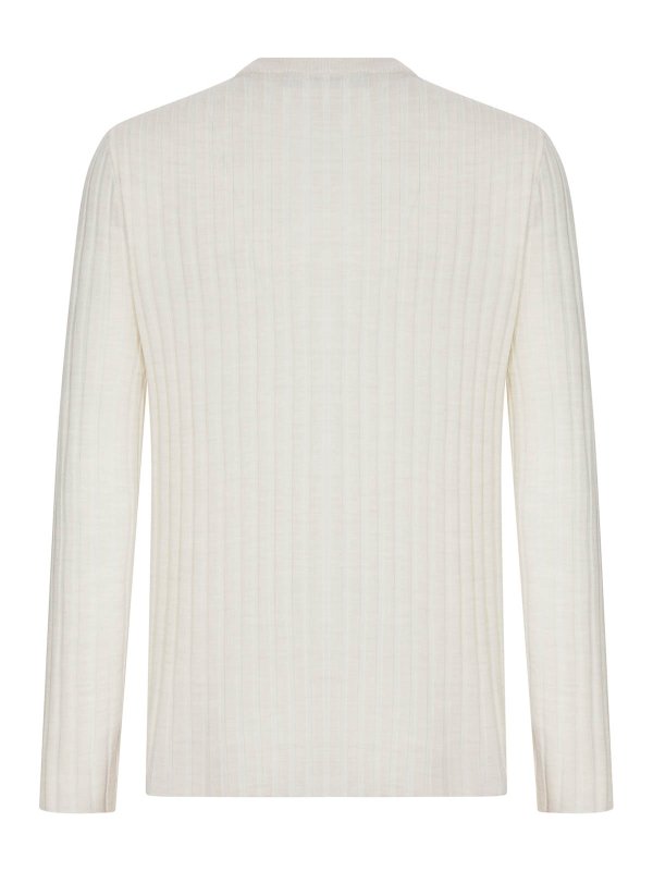 AMIRI: Strickpullover mit Rundhalsausschnitt online - Rundhalspullover - Nude