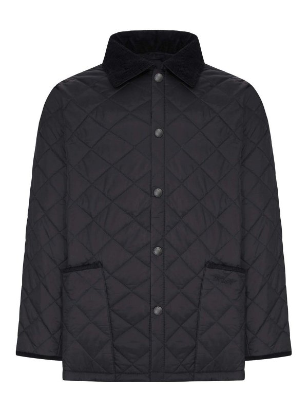 BARBOUR: ダウン・ハイテクジャケット - ダウンジャケット - 黒