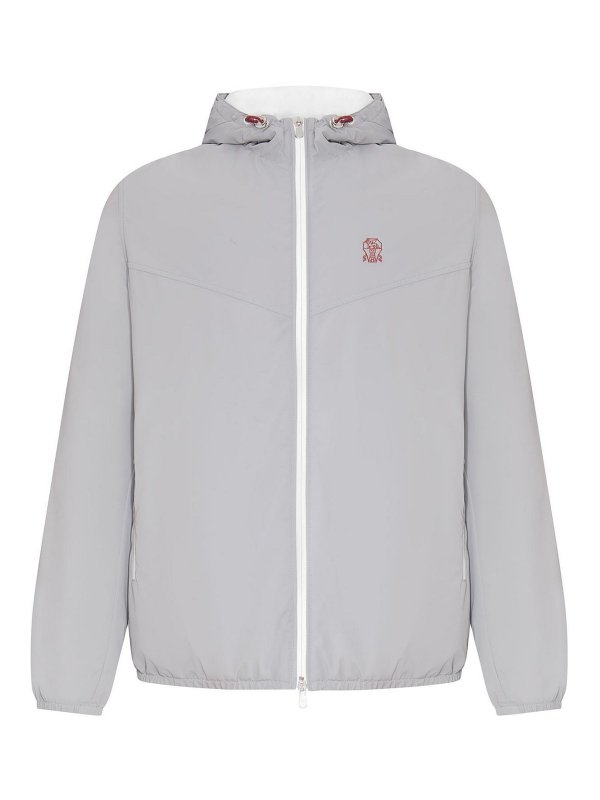BRUNELLO CUCINELLI: カジュアルジャケット - カジュアルジャケット - グレー
