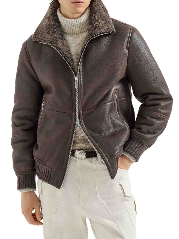 The Best Shops BRUNELLO CUCINELLI: ボンバージャケット - ボンバージャケット - ブラウン