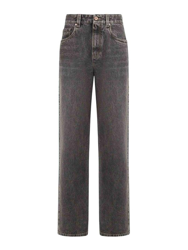 BRUNELLO CUCINELLI: カジュアルトラウザー - カジュアルパンツ - グレー
