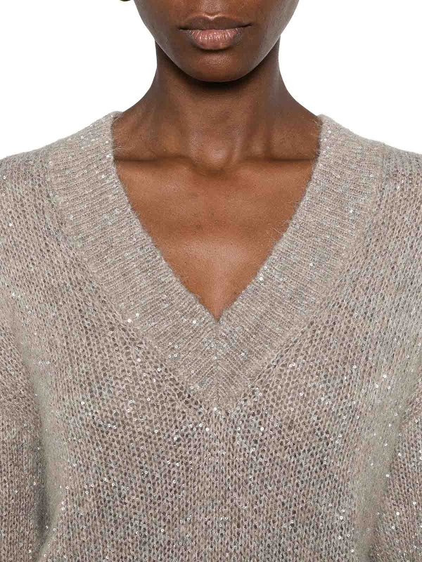 BRUNELLO CUCINELLI buy online Rundhalspullover - Braun