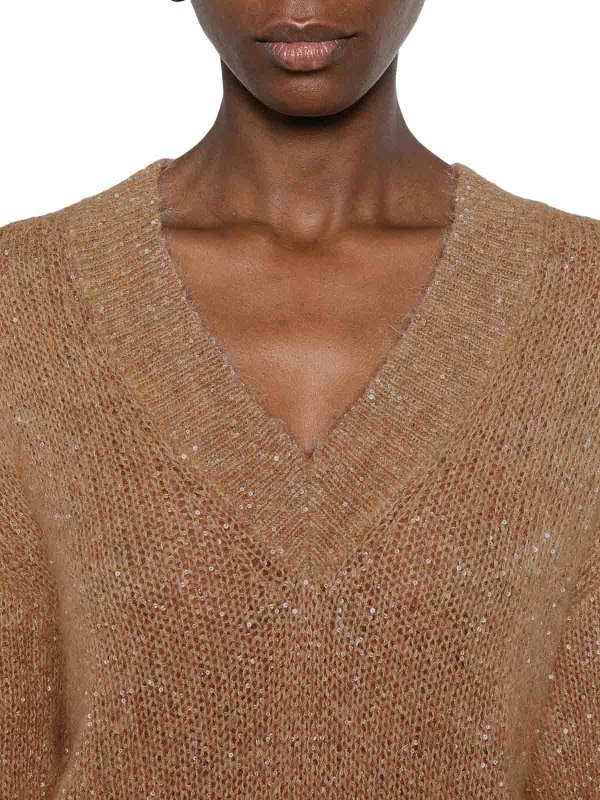 BRUNELLO CUCINELLI buy online クルーネック - ブラウン