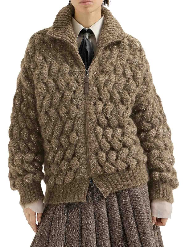 The Best Shops BRUNELLO CUCINELLI: カーディガン - カーディガン - ブラウン