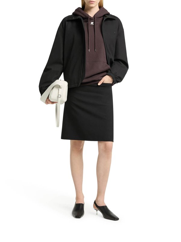 Courreges: ボンバージャケット online - ボンバージャケット - 黒