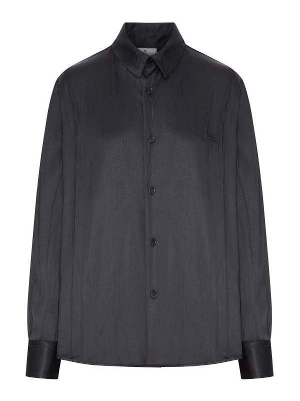 Courreges: Hemden - Hemd - Schwarz