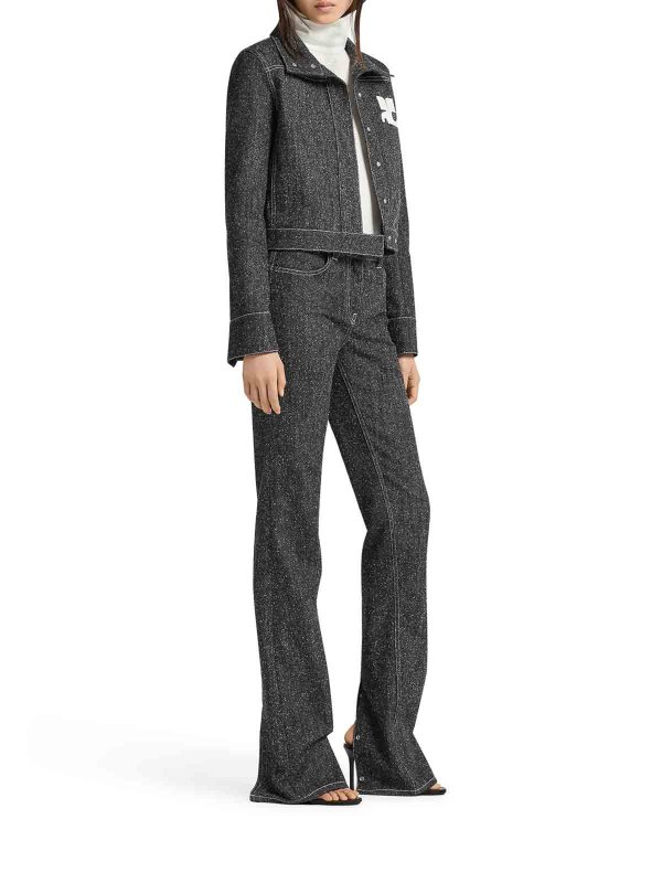 Denim Tweed Jacket shop online: Courreges