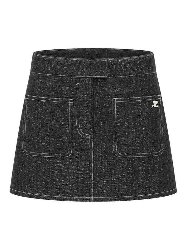 Courreges: ミニスカート - ミニスカート - 黒
