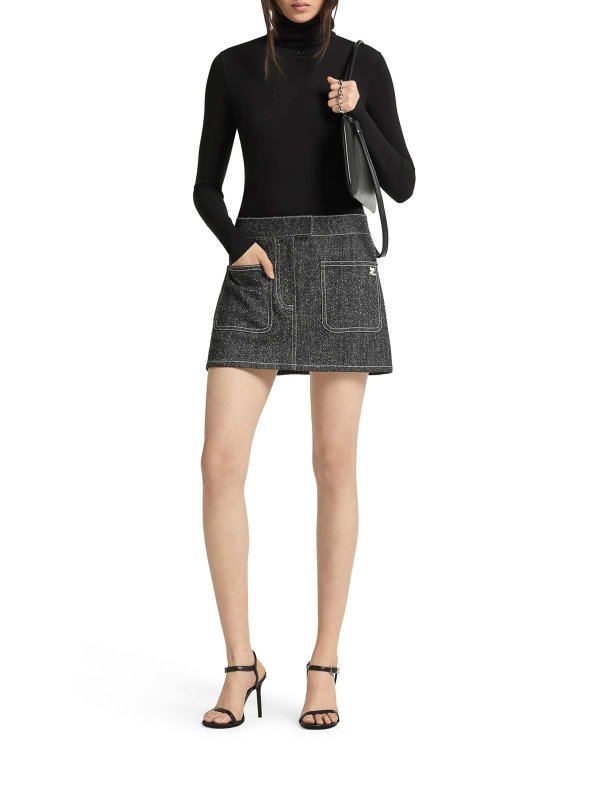 Courreges: ミニスカート online - ミニスカート - 黒
