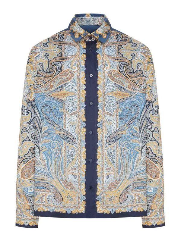 ETRO: Camisas - Camisa - Azul