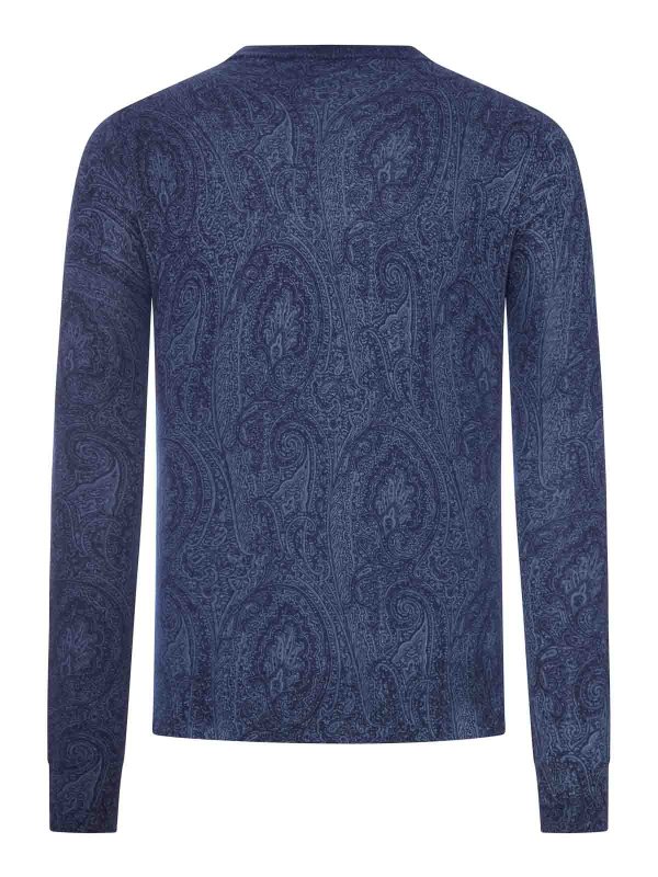 ETRO: Pull col rond online - Pull Col Rond - Bleu
