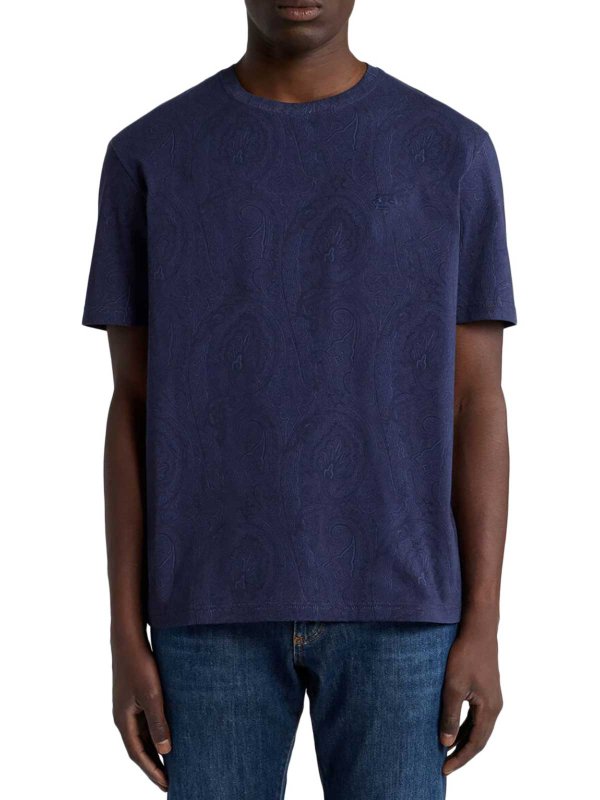 ETRO: Camisetas online - Camiseta - Azul
