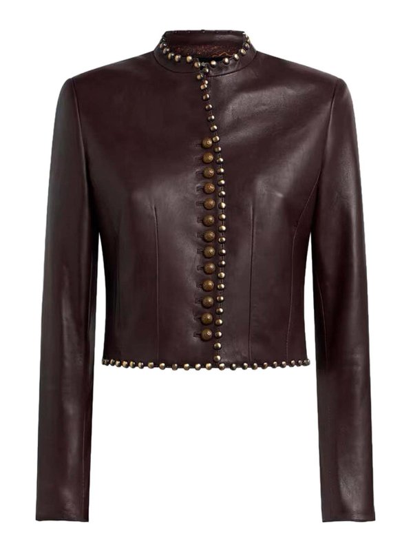 ETRO: Lederjacken - Lederjacke - Bunt