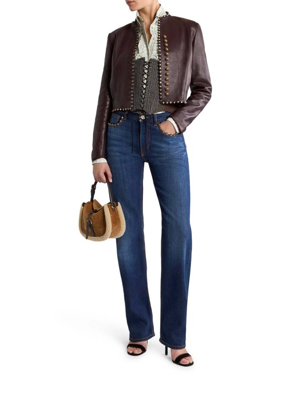 ETRO: Lederjacken online - Lederjacke - Bunt