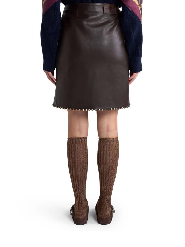 Lederrock - Braun shop online: ETRO
