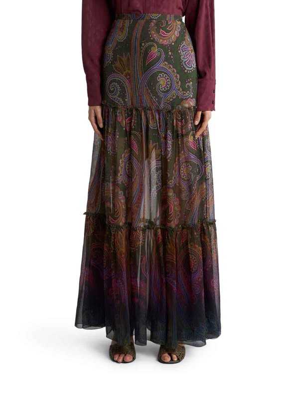 The Best Shops ETRO: Jupes longues - Jupe Longue - Vert