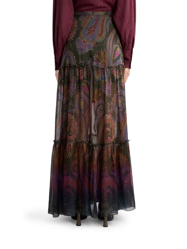 Jupe Longue - Vert shop online: ETRO