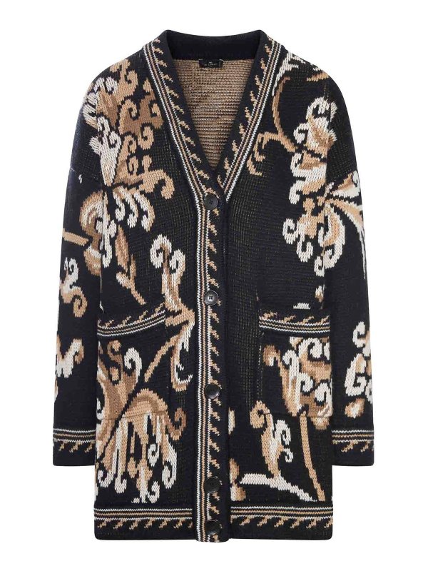 ETRO: カーディガン - カーディガン - 黒
