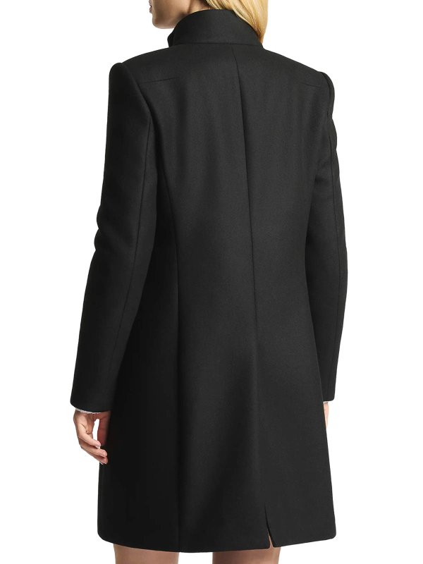 膝丈コート - 黒 shop online: FAY