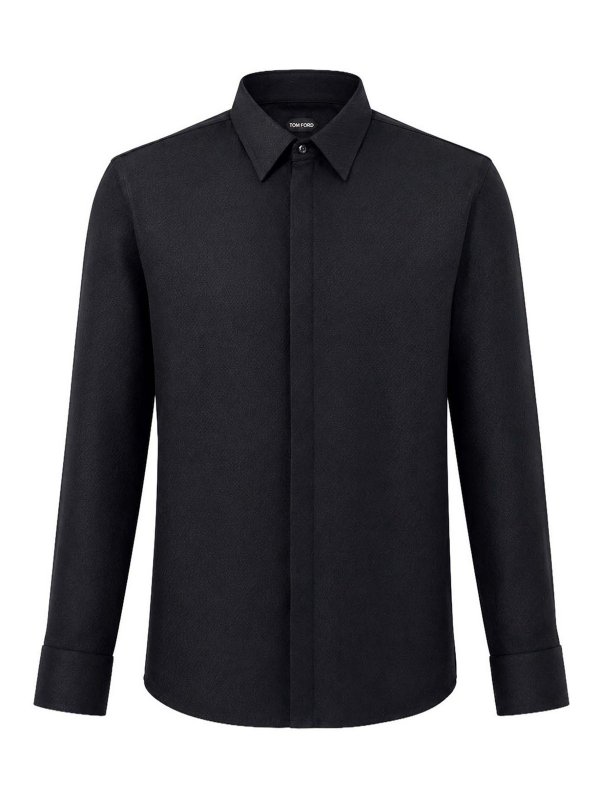 GIORGIO ARMANI: シャツ - シャツ - 黒