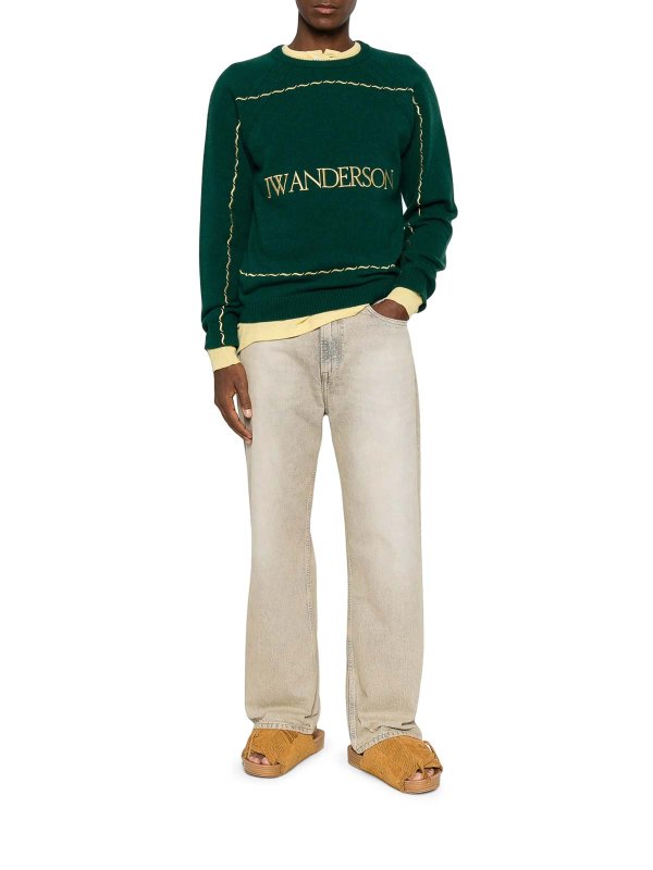 J.W. ANDERSON: クルーネック online - クルーネック - 緑