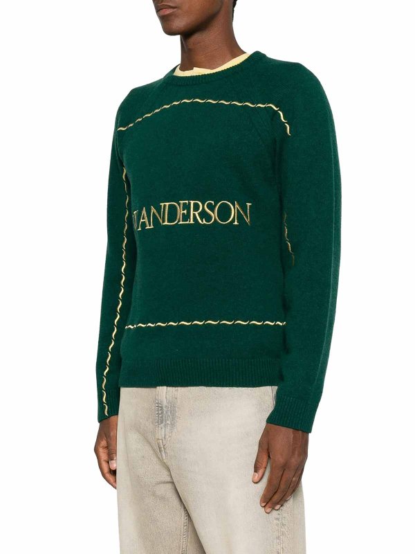 The Best Shops J.W. ANDERSON: クルーネック - クルーネック - 緑