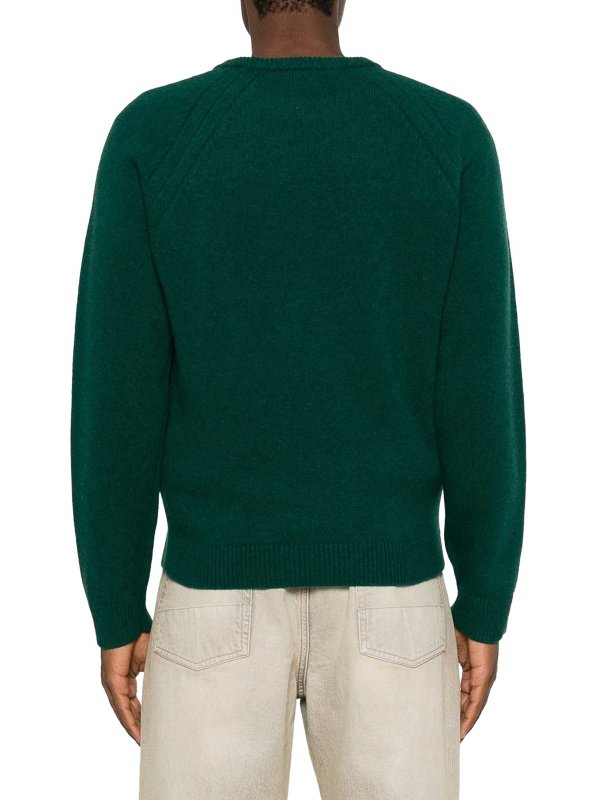 クルーネック - 緑 shop online: J.W. ANDERSON
