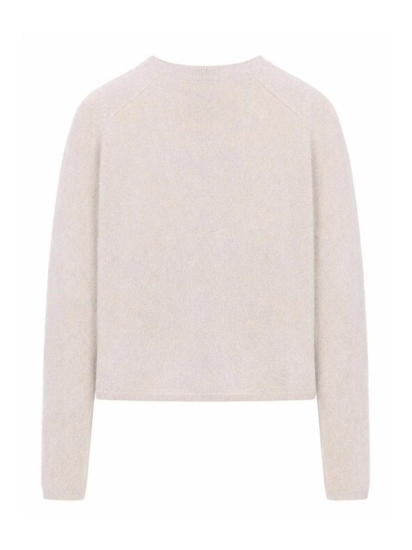 LISA YANG: Strickpullover mit Rundhalsausschnitt online - Rundhalspullover - Nude