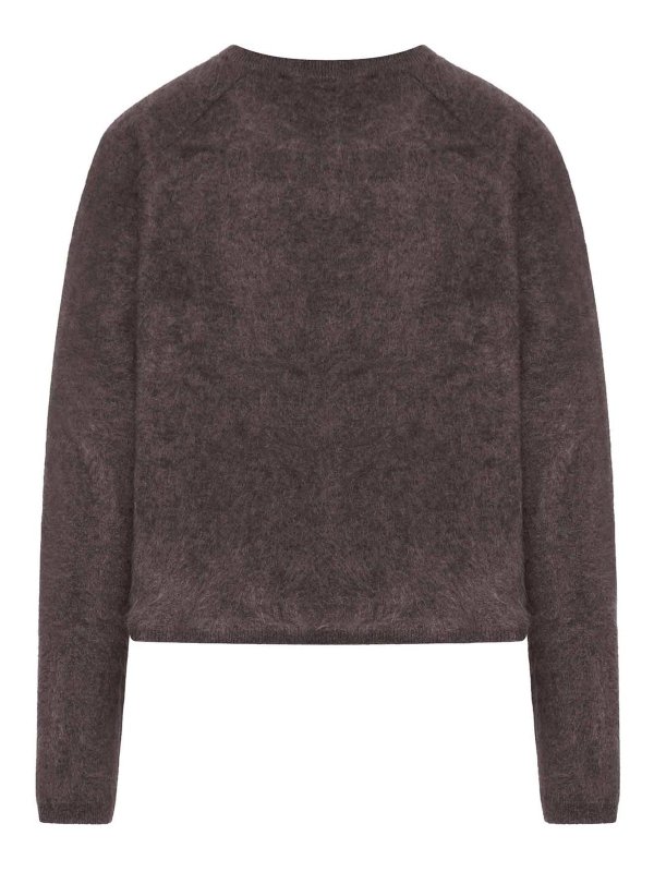 LISA YANG: Pull col rond online - Pull Col Rond - Marron