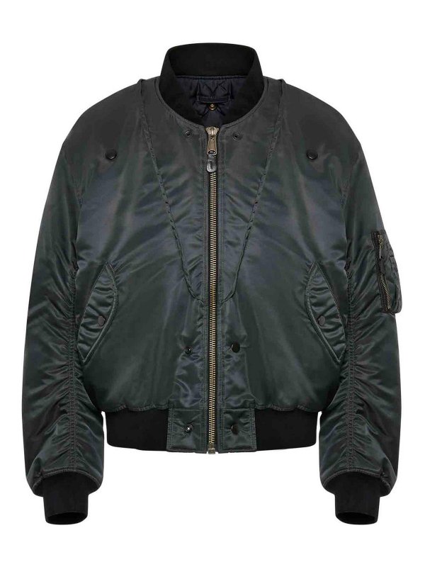Maison Margiela: ボンバージャケット - ボンバージャケット - グレー