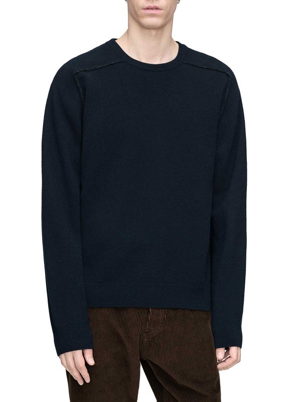 Maison Margiela: クルーネック online - クルーネック - ブルー