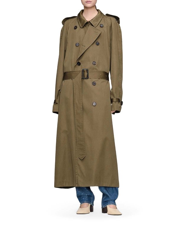 Maison Margiela: トレンチコート online - トレンチコート - 緑