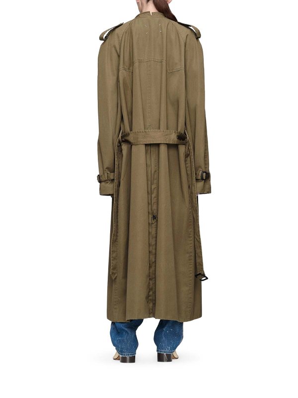 トレンチコート - 緑 shop online: Maison Margiela
