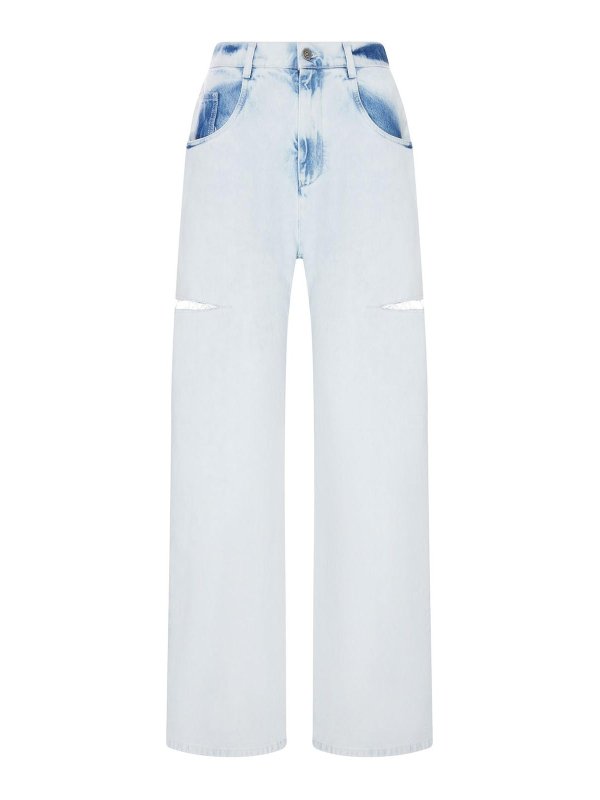 Maison Margiela: ストレートジーンズ - ストレートジーンズ - ヌードカラー