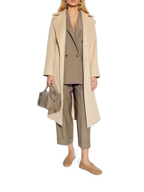 Max Mara: ニーレングスコート online - 膝丈コート - ヌードカラー
