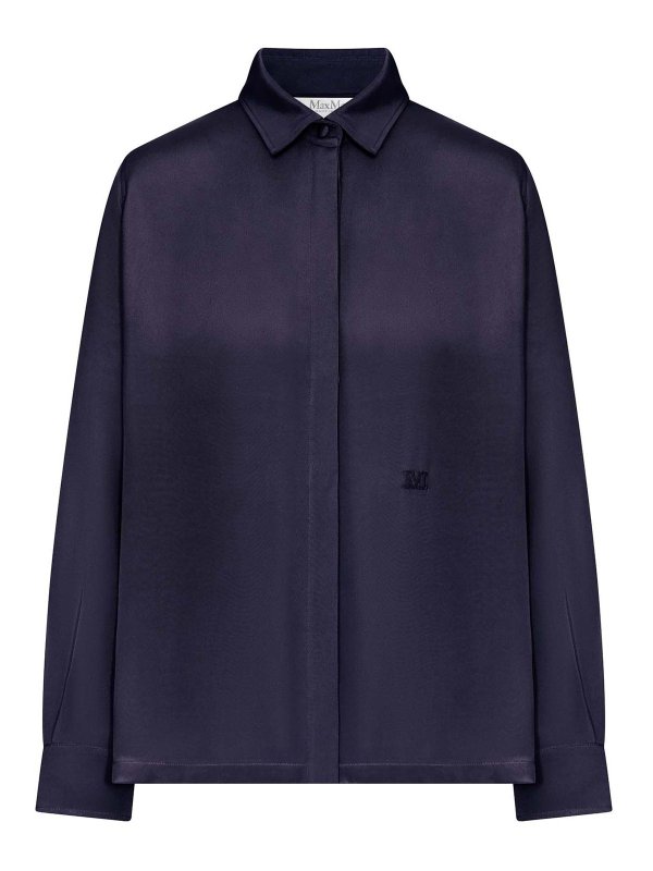 Max Mara: Hemden - Hemd - Blau