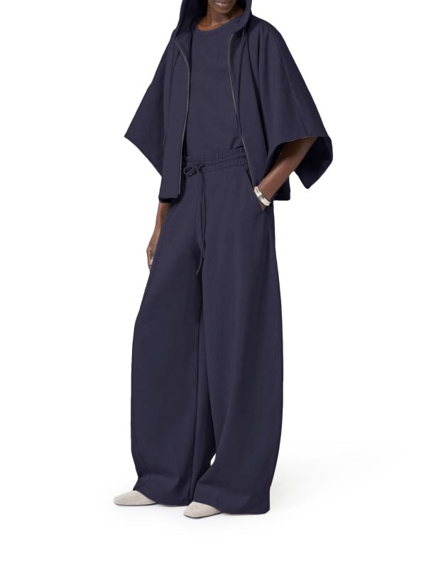 Max Mara: Strickpullover mit Rundhalsausschnitt online - Rundhalspullover - Blau