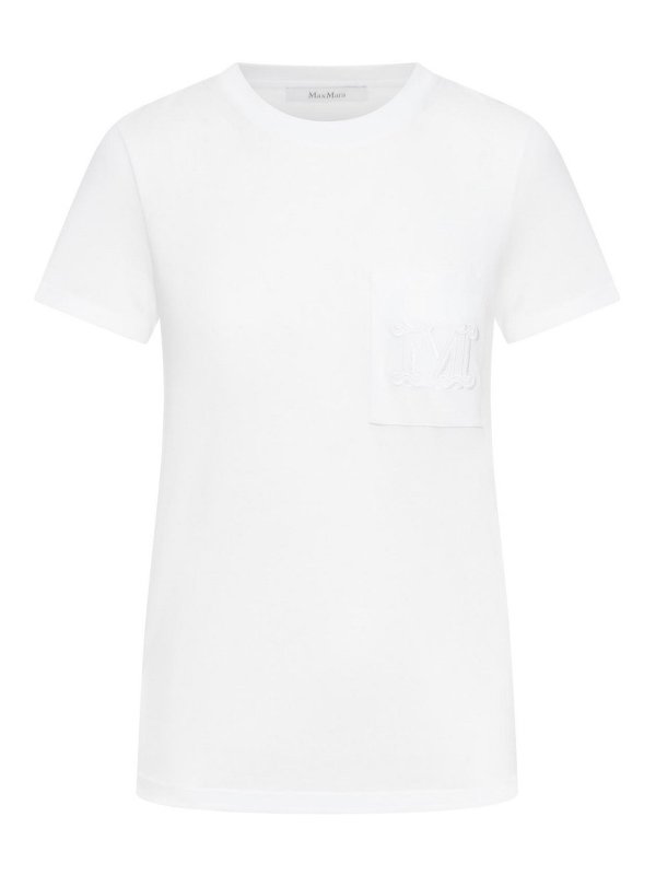 Max Mara: Camisetas - Camiseta - Blanco