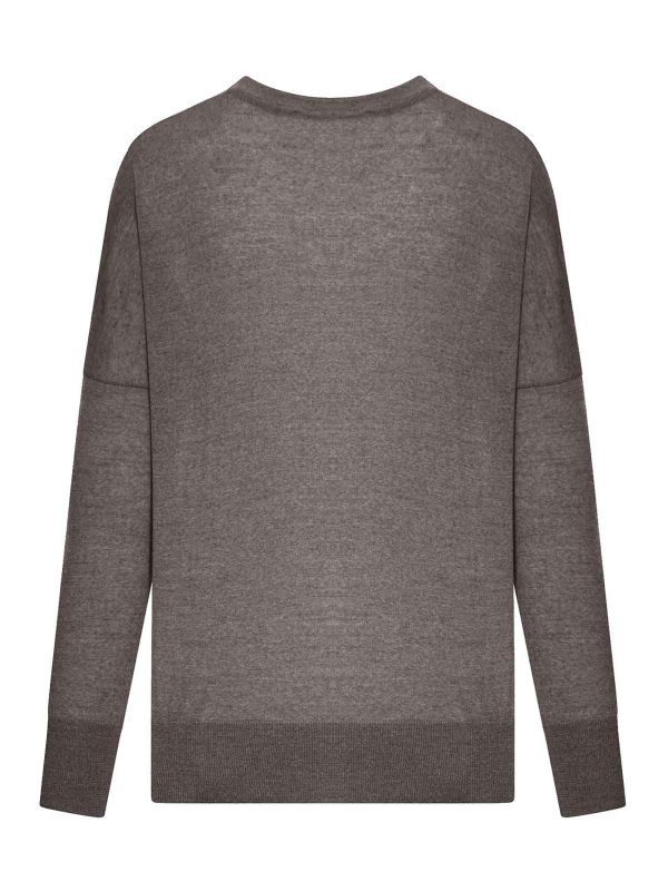NOME: Strickpullover mit Rundhalsausschnitt online - Rundhalspullover - Braun
