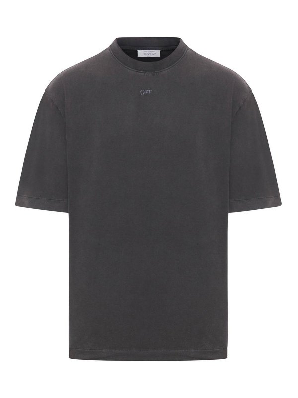 OFF-WHITE: Tシャツ - Tシャツ - Off