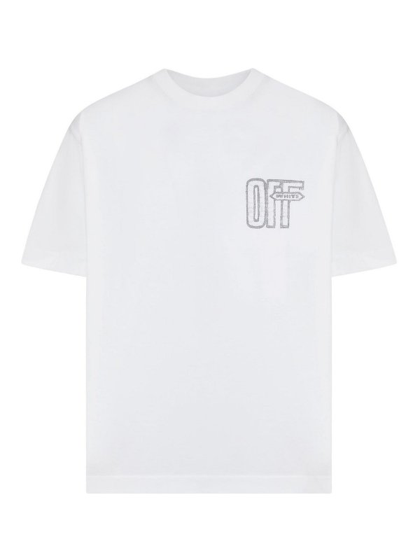 OFF-WHITE: Tシャツ - Tシャツ - Off